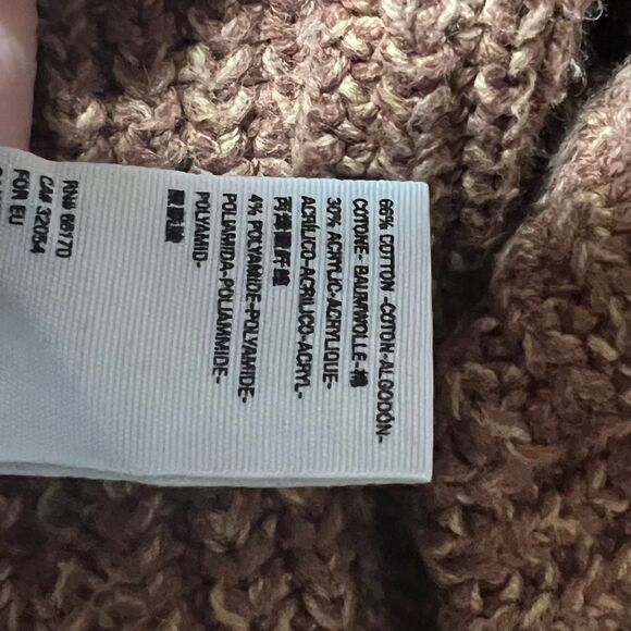 Free People High Hopes Mariposa Brown Combo Long Sleeve Cardigan Sweater Sz S - Picture 8 of 9